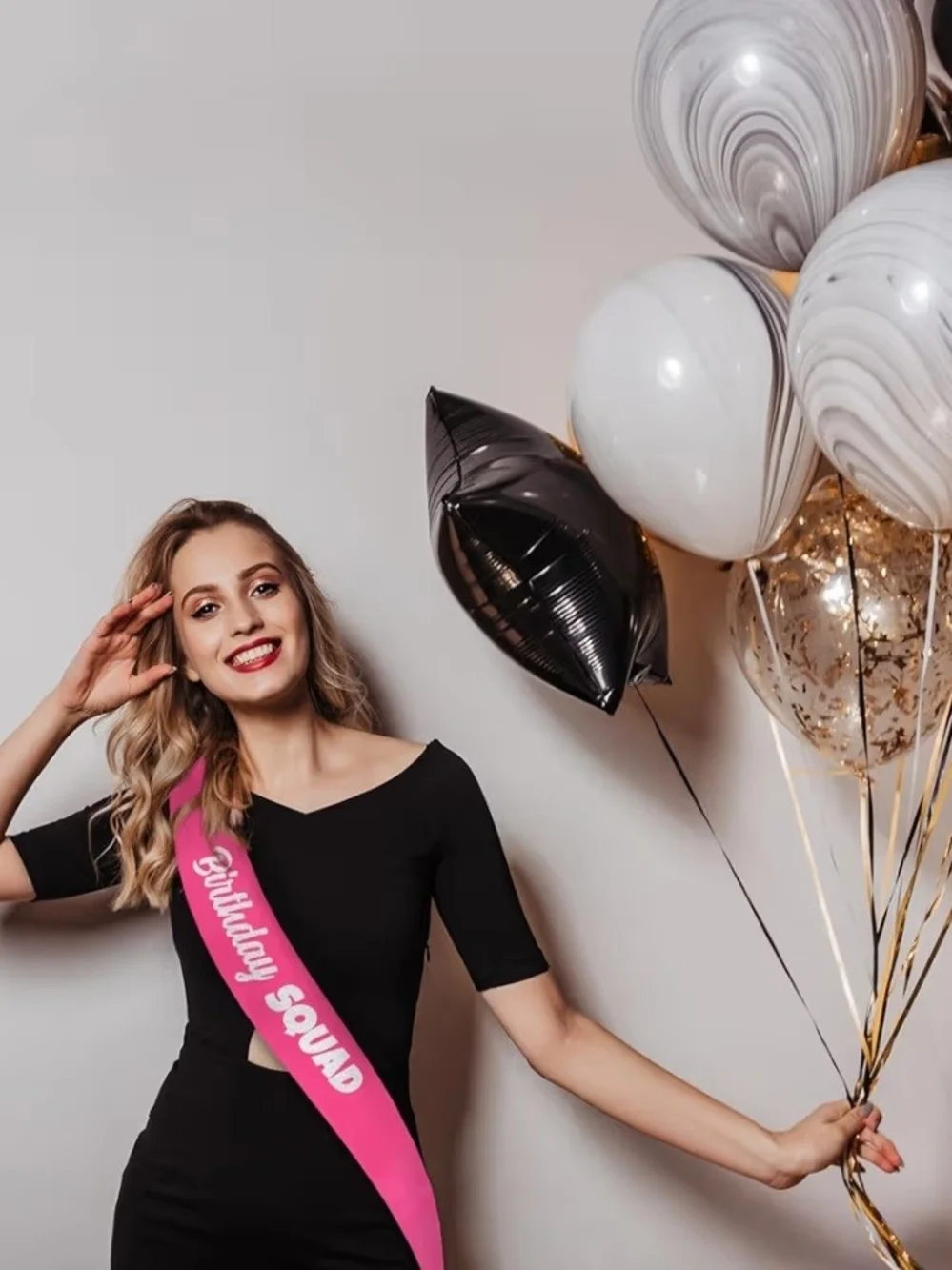 7 Pcs Birthday Girl Sash and Squad Sashes Set